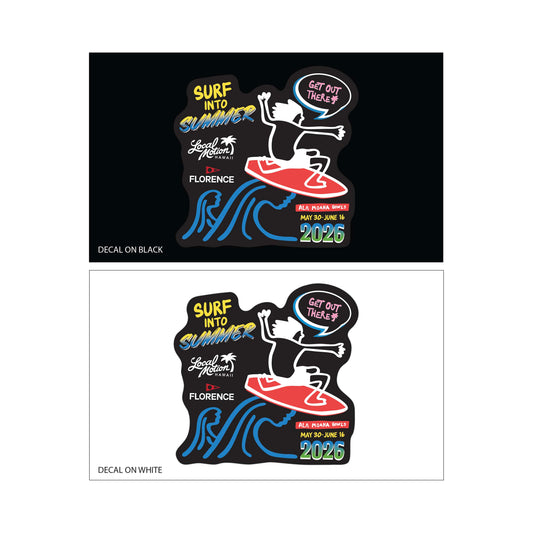 SURF INTO SUMMER '26 DECAL