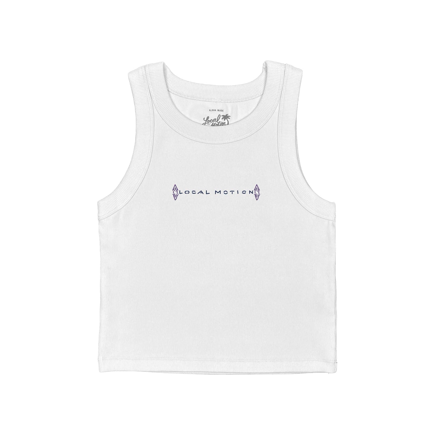 VINTAGE LOGO RIB CROP TANK