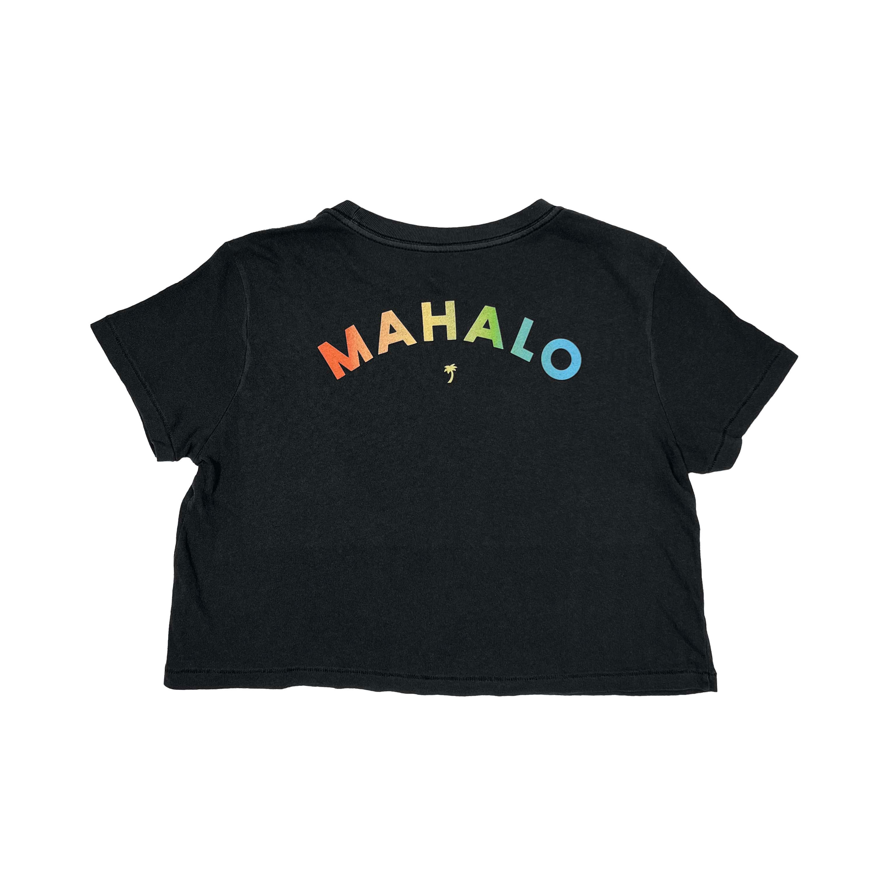 ALOHA MAHALO CROP TEE