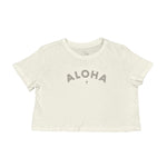 ALOHA MAHALO CROP TEE