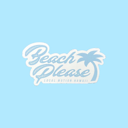 BEACH PLEASE DECAL
