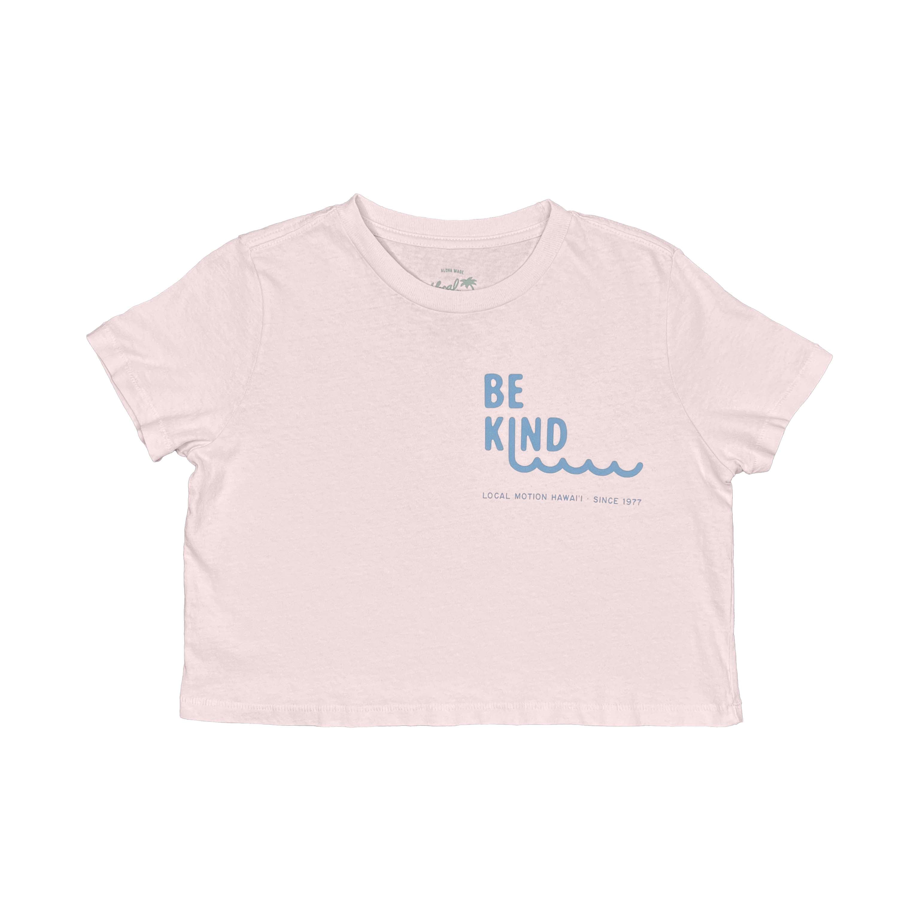 BE KIND WAVES CROP TEE