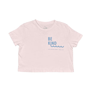 BE KIND WAVES CROP TEE