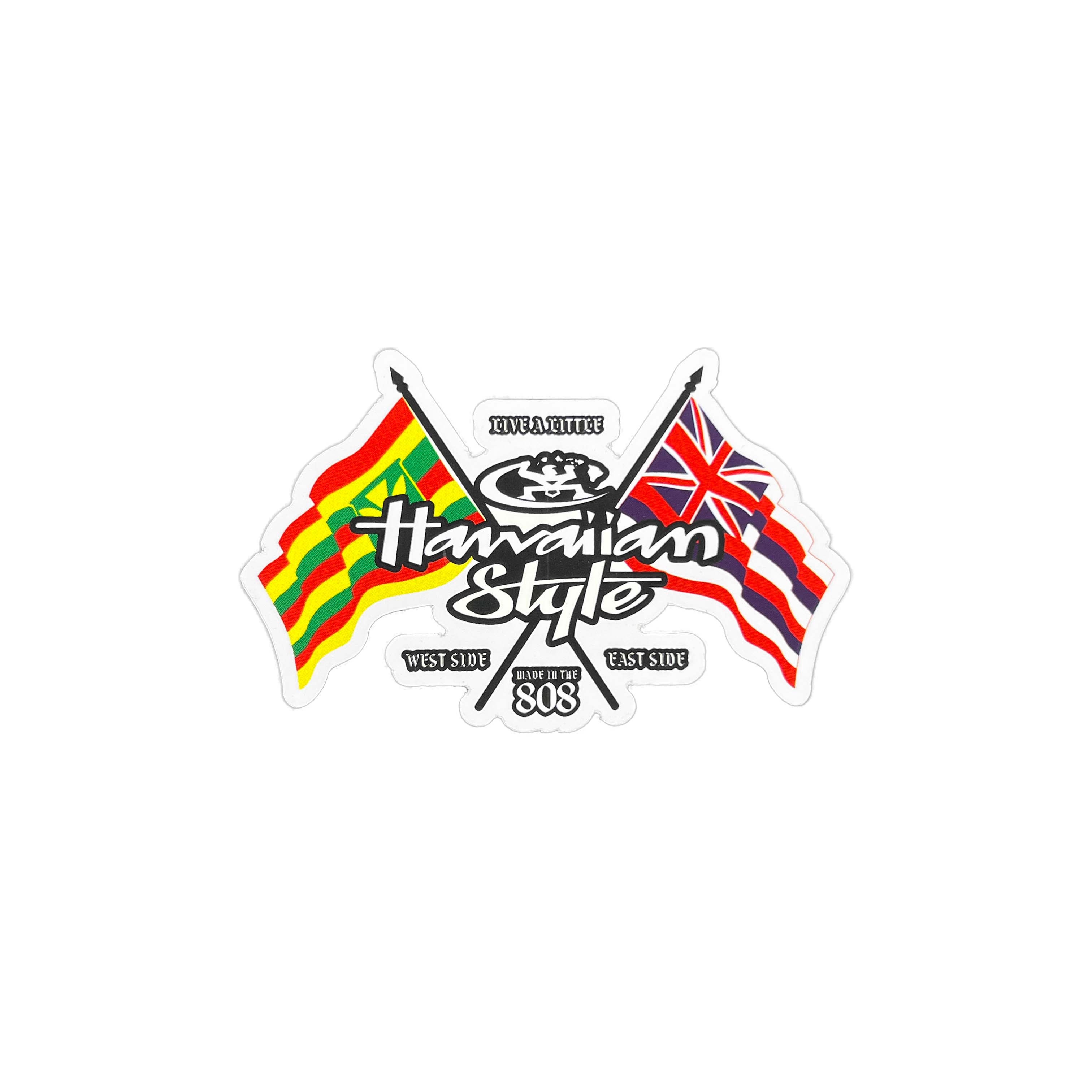 thumbnail image 2 of Local Motion Hawaii Vintage Classic White Vinyl Decal Sticker – Car Or Window 2 of 2