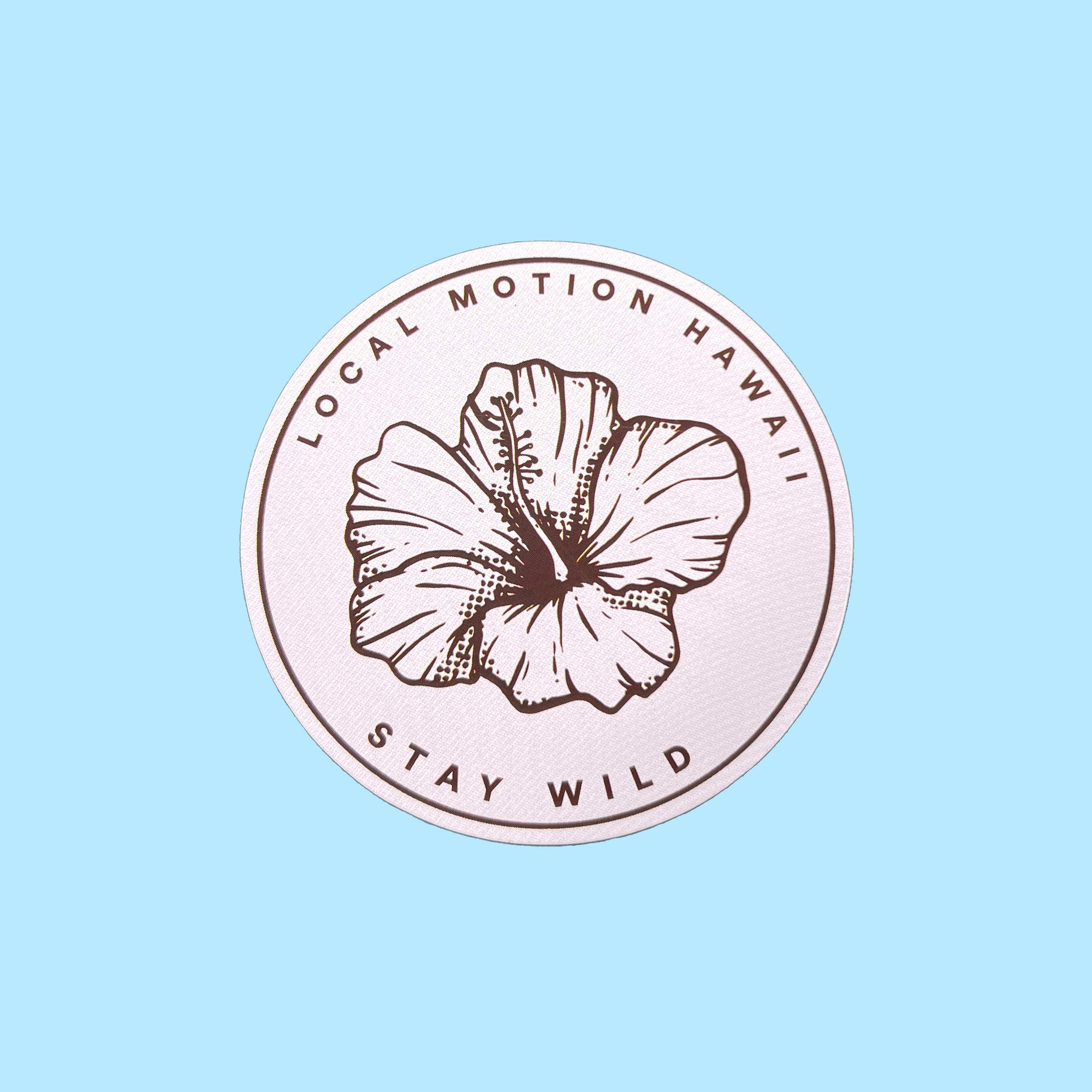 HIBISCUS ROUND DECAL