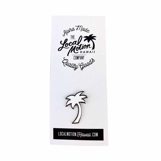 PALM TREE ENAMEL PINS in White